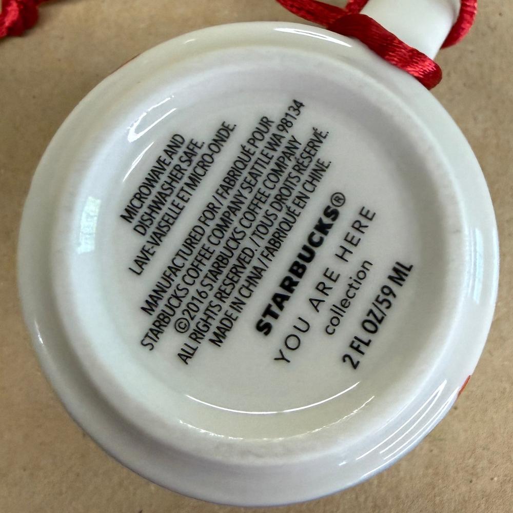 Starbucks You Are Here Canada Ornament Mug NIB-2016
