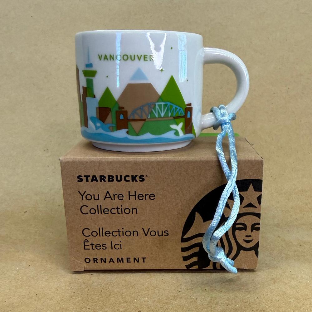 Starbucks You Are Here Vancouver Ornament Mug NIB-2016