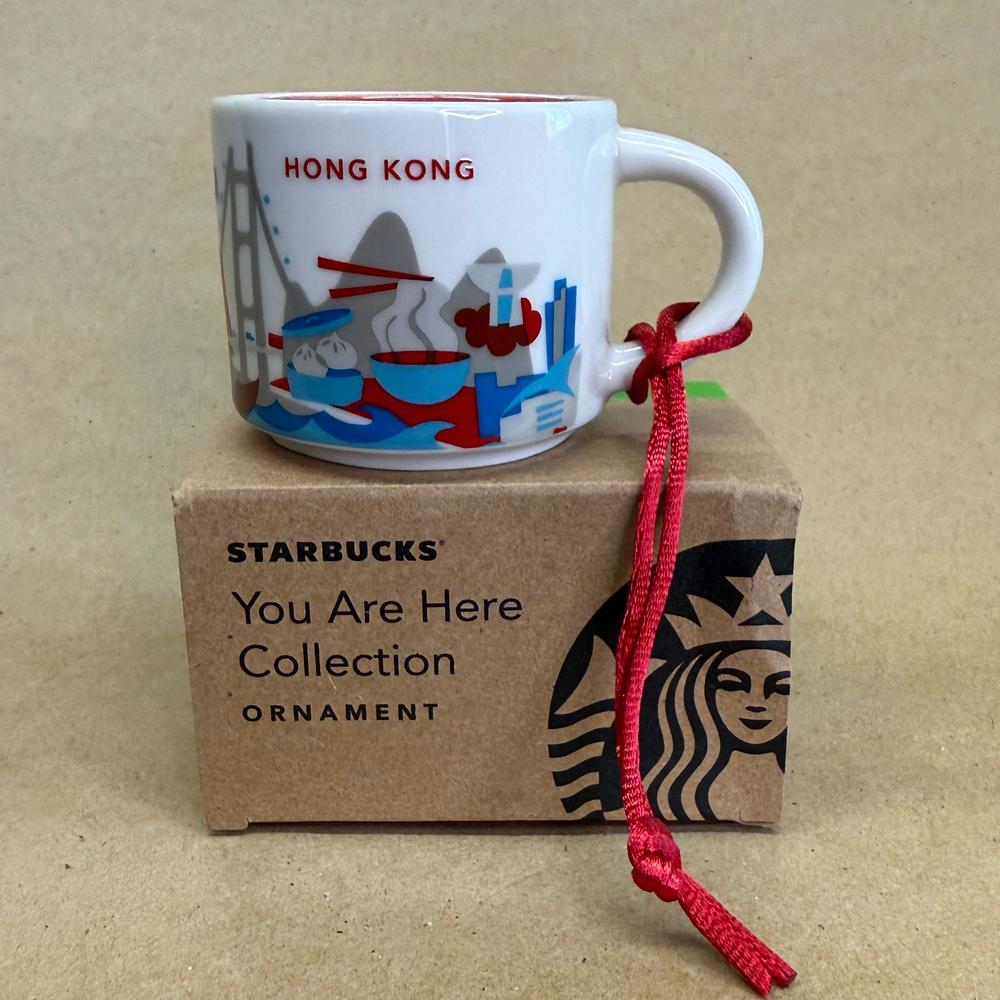 Starbucks You Are Here Hong Kong Ornament Mug NIB-2018