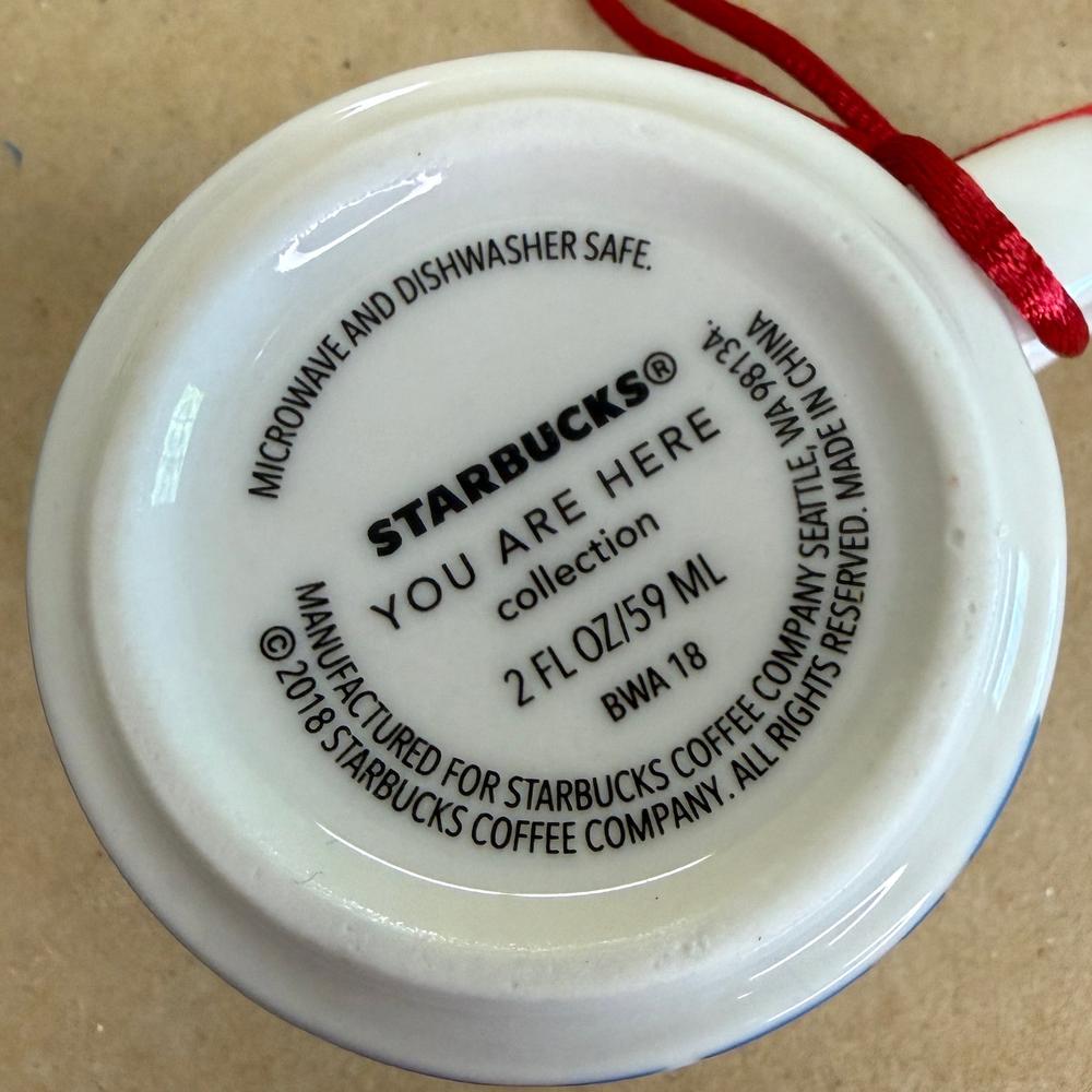 Starbucks You Are Here Hong Kong Ornament Mug NIB-2018