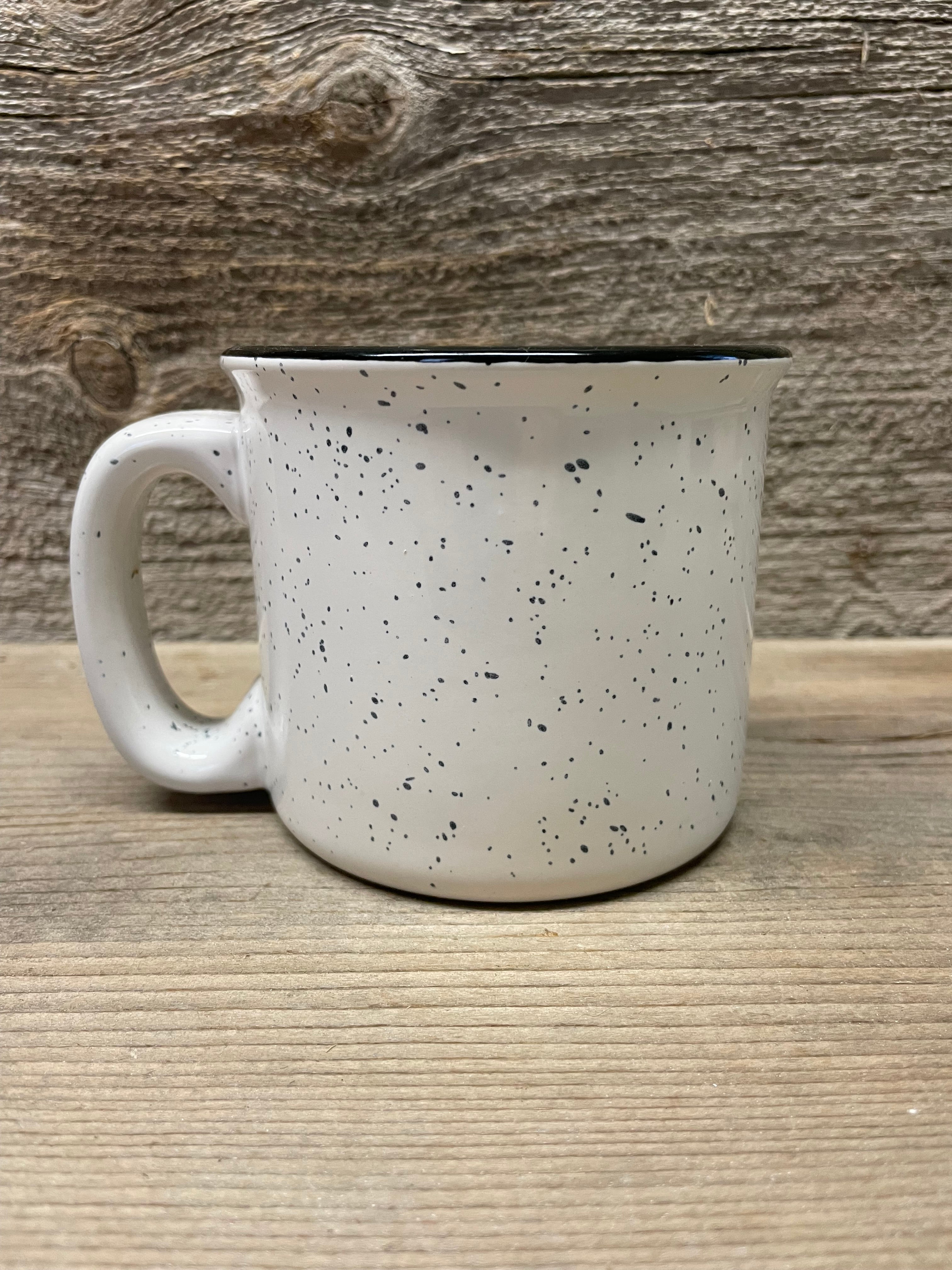 M Ware Car Talk Speckled Heavy Mug