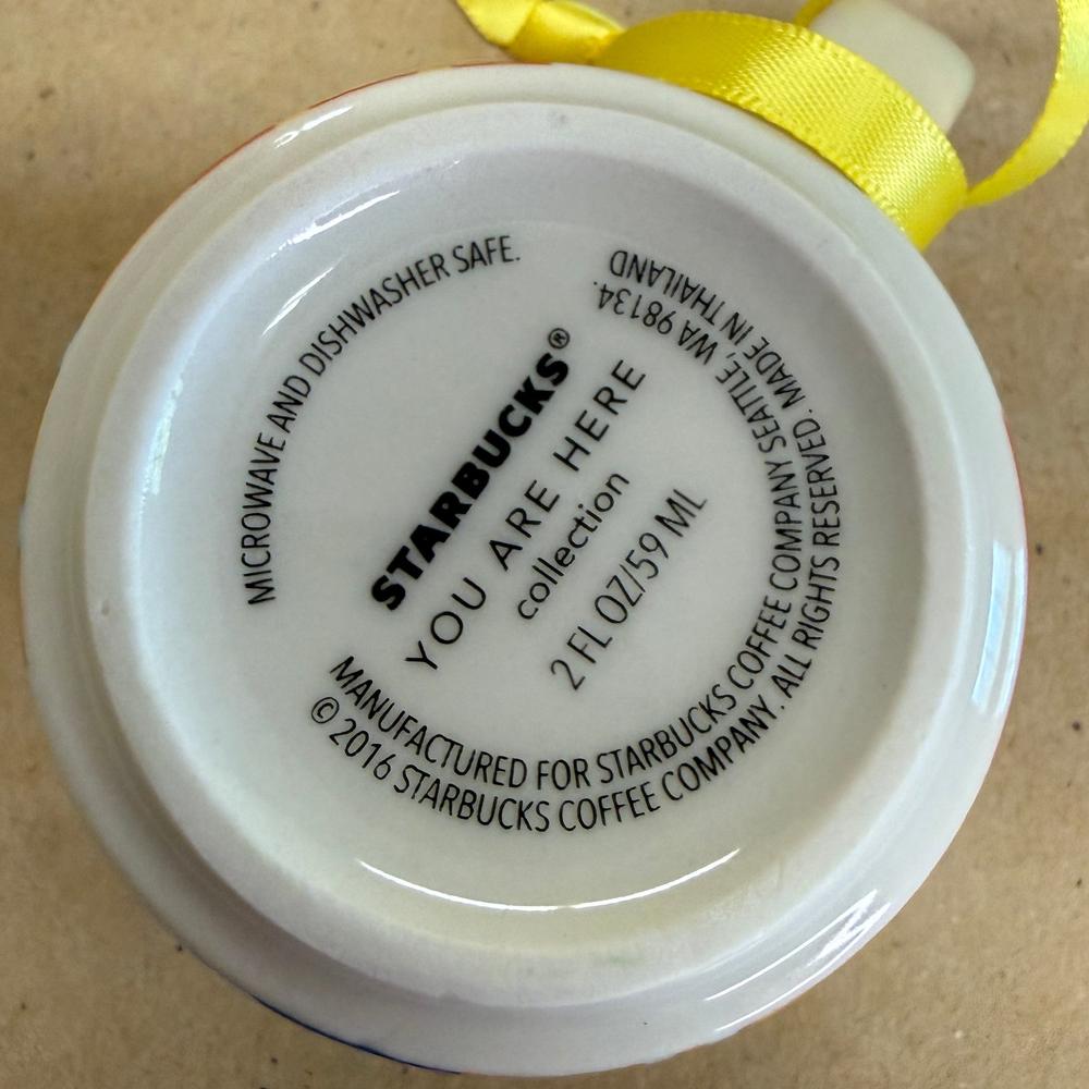 Starbucks You Are Here Thailand Ornament Mug NIB-2016