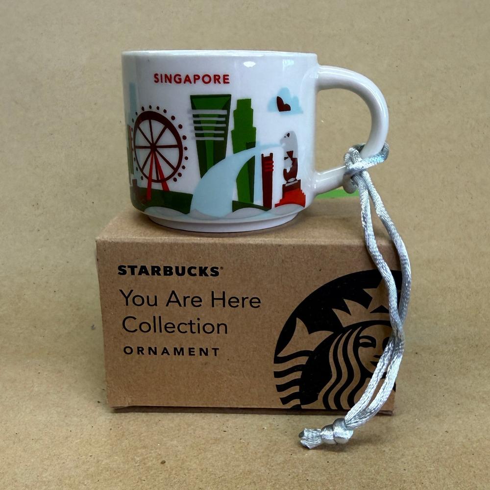 Starbucks You Are Here Singapore Red Ornament Mug NIB-2016