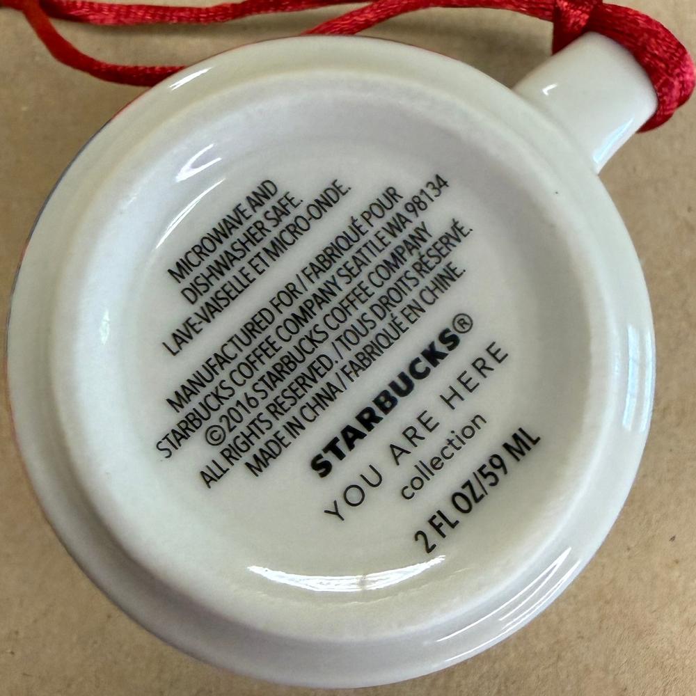 Starbucks You Are Here Toronto Ornament Mug NIB-2016