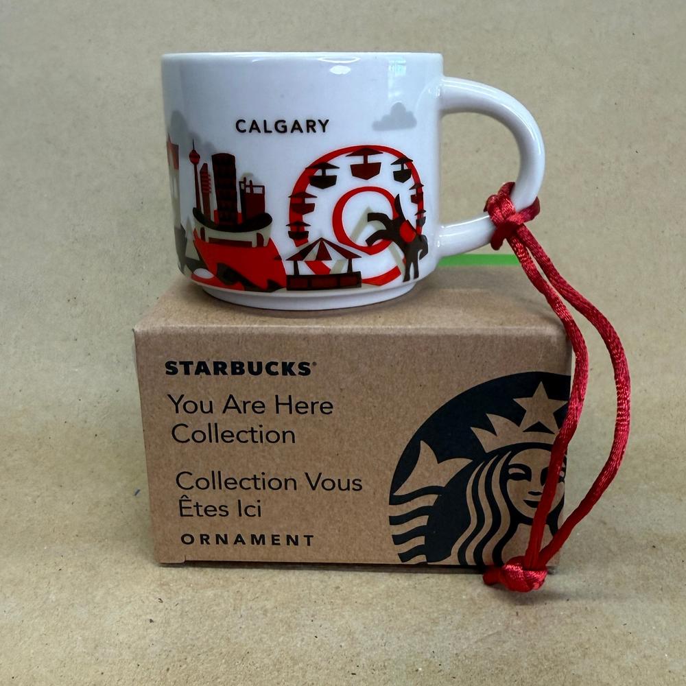 Starbucks You Are Here Calgary Ornament Mug NIB-2016