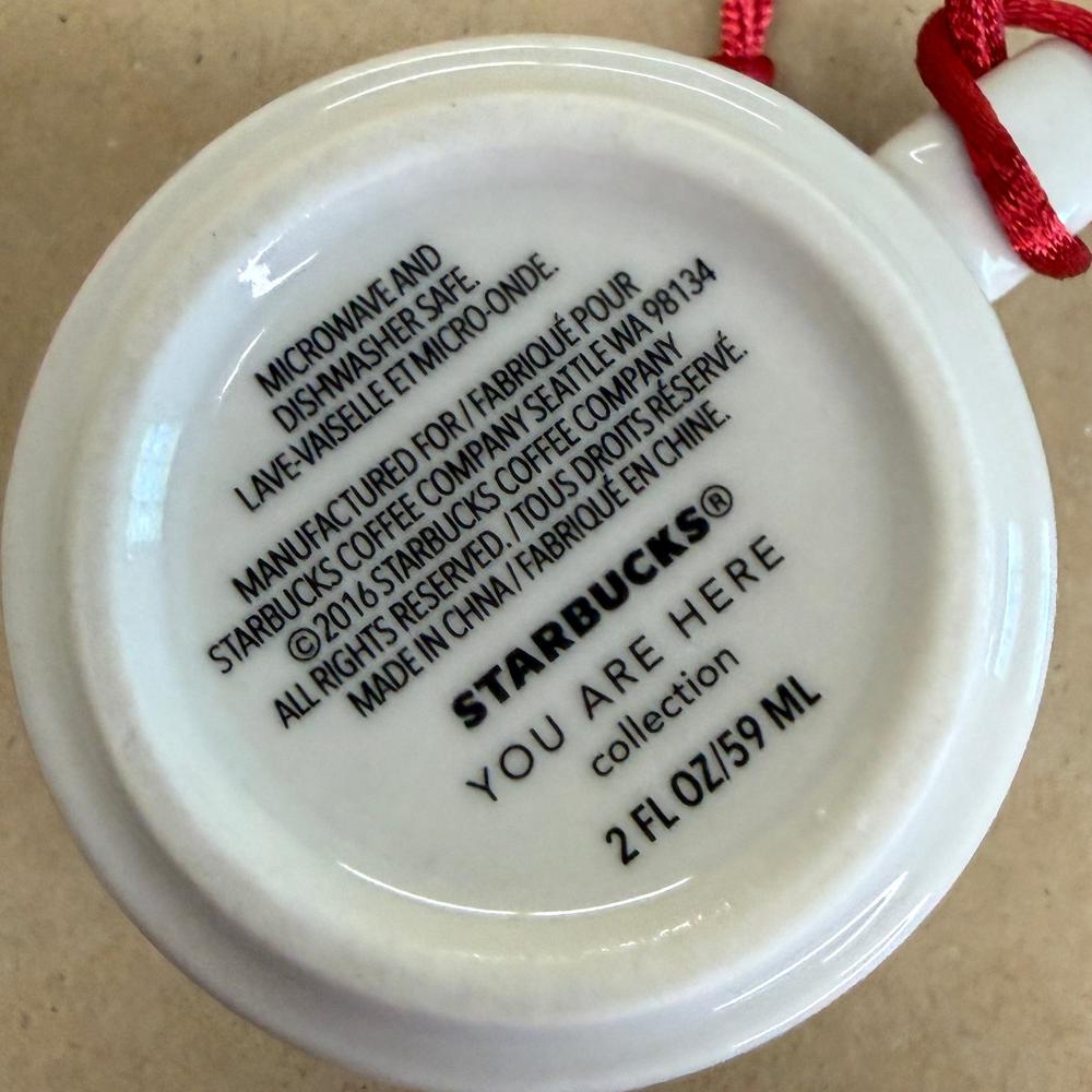 Starbucks You Are Here Calgary Ornament Mug NIB-2016