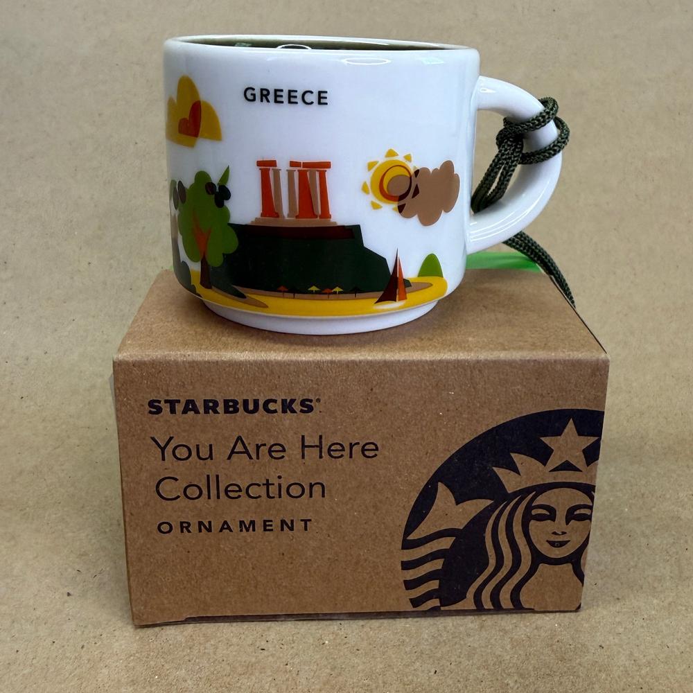 Starbucks You Are Here Greece Ornament Mug NIB-2019