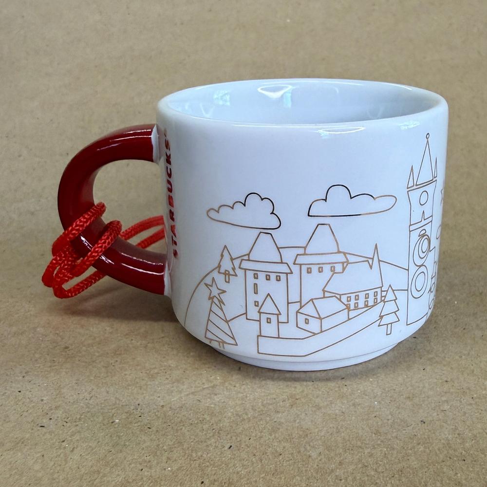 Starbucks You Are Here Czech Republic Christmas Ornament Mug NIB-2018