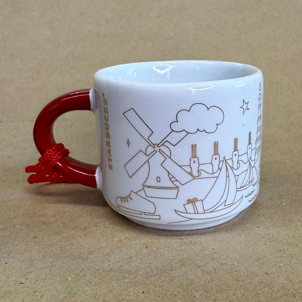 Starbucks You Are Here Netherlands Christmas Ornament Mug NIB-2018