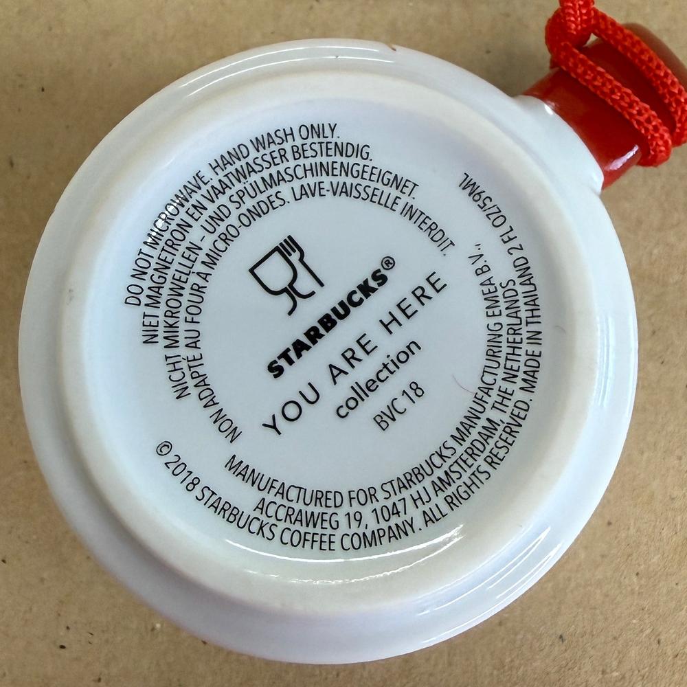 Starbucks You Are Here Germany Christmas Ornament Mug NIB-2018