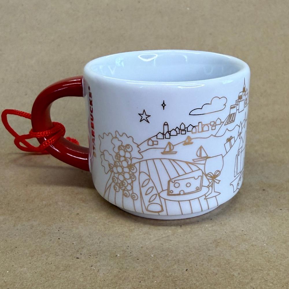 Starbucks You Are Here France Christmas Ornament Mug NIB-2018
