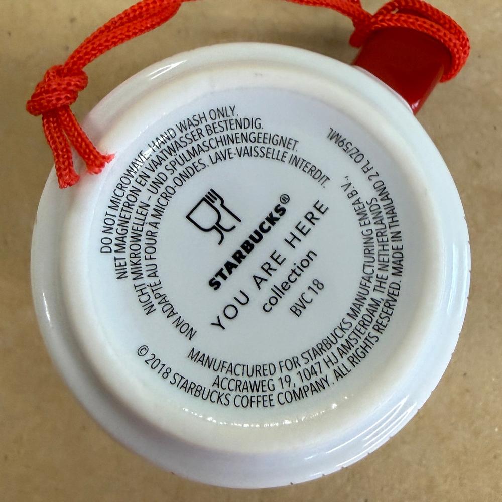 Starbucks You Are Here France Christmas Ornament Mug NIB-2018