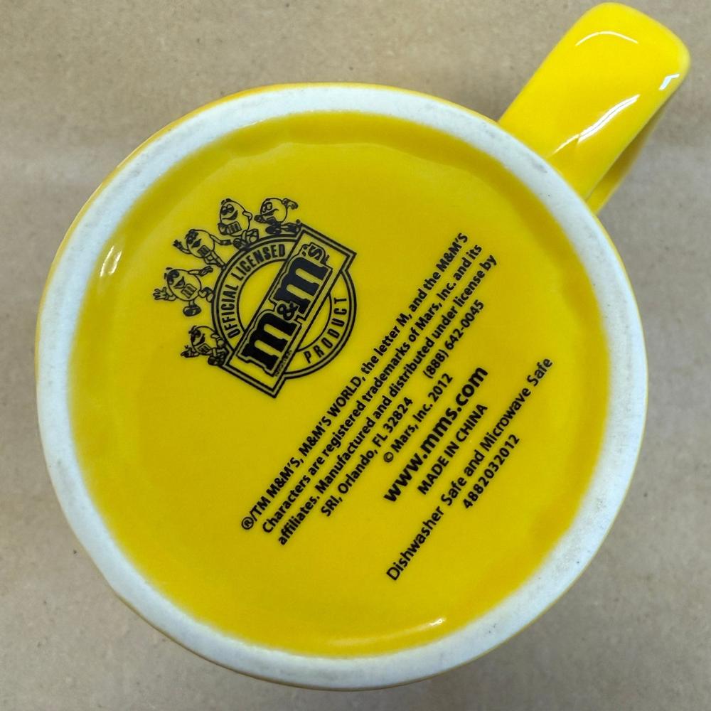 M&M's Peanut Yellow Embossed Mug-2012