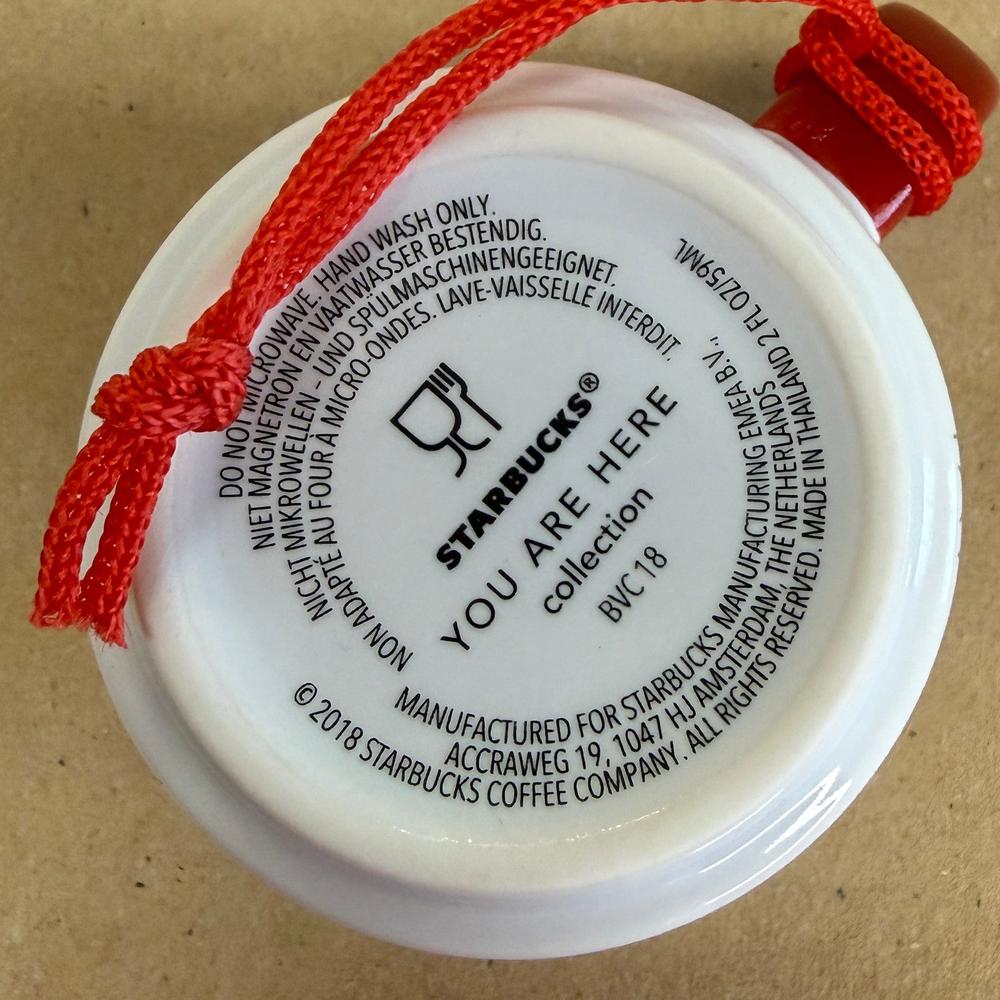 Starbucks You Are Here Switzerland Christmas Ornament Mug NIB-2018