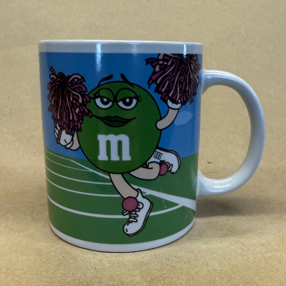 M&M's Blue and Green Fan Cheer Mug-2003