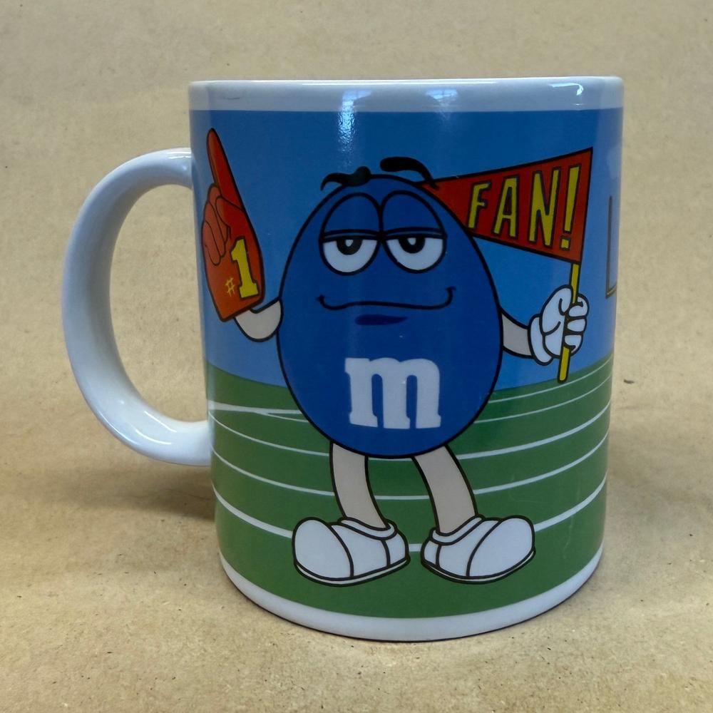 M&M's Blue and Green Fan Cheer Mug-2003