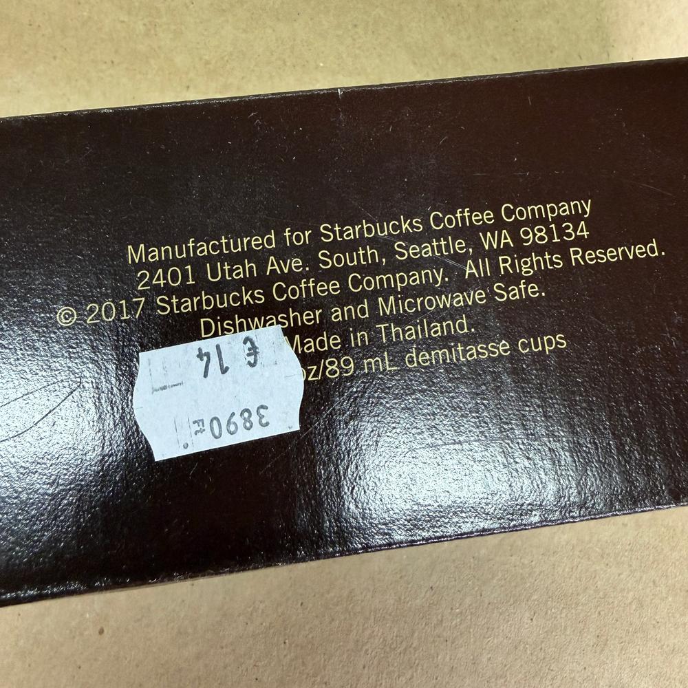 Starbucks Global Icon Demitasse Hungary Budapest Ornament Mug Set NIB-2017