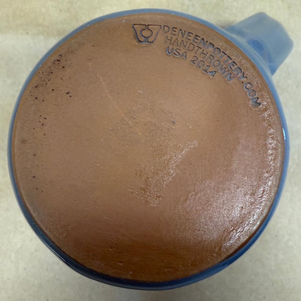 Deneen Pottery Hell's Kitchen Minneapolis, MN Blue Glaze Mug-2024
