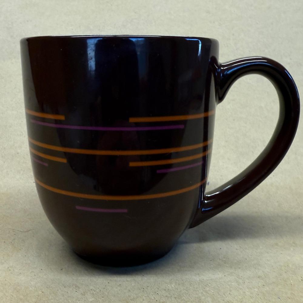 Dunkin' Donuts Brown with Orange Stripes Mug-2011