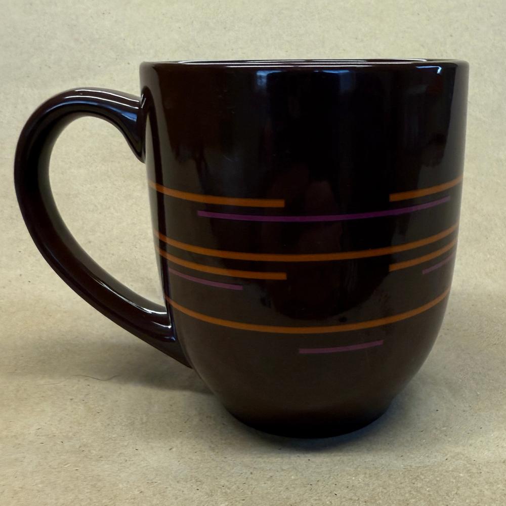 Dunkin' Donuts Brown with Orange Stripes Mug-2011