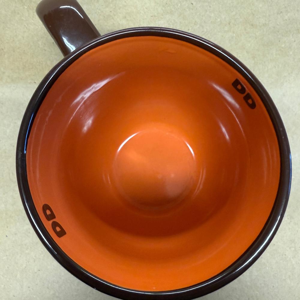 Dunkin' Donuts Brown with Orange Stripes Mug-2011