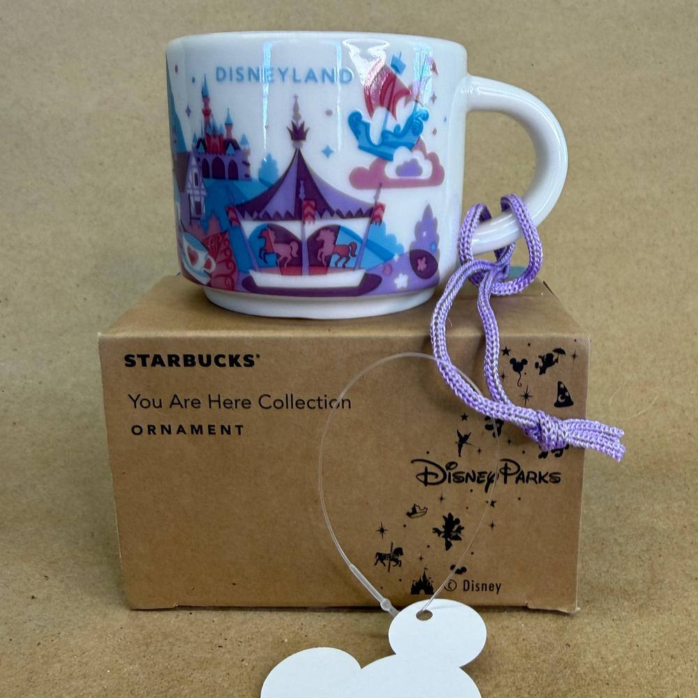 Starbucks You Are Here Disneyland Fantasyland Ornament Mug NIB