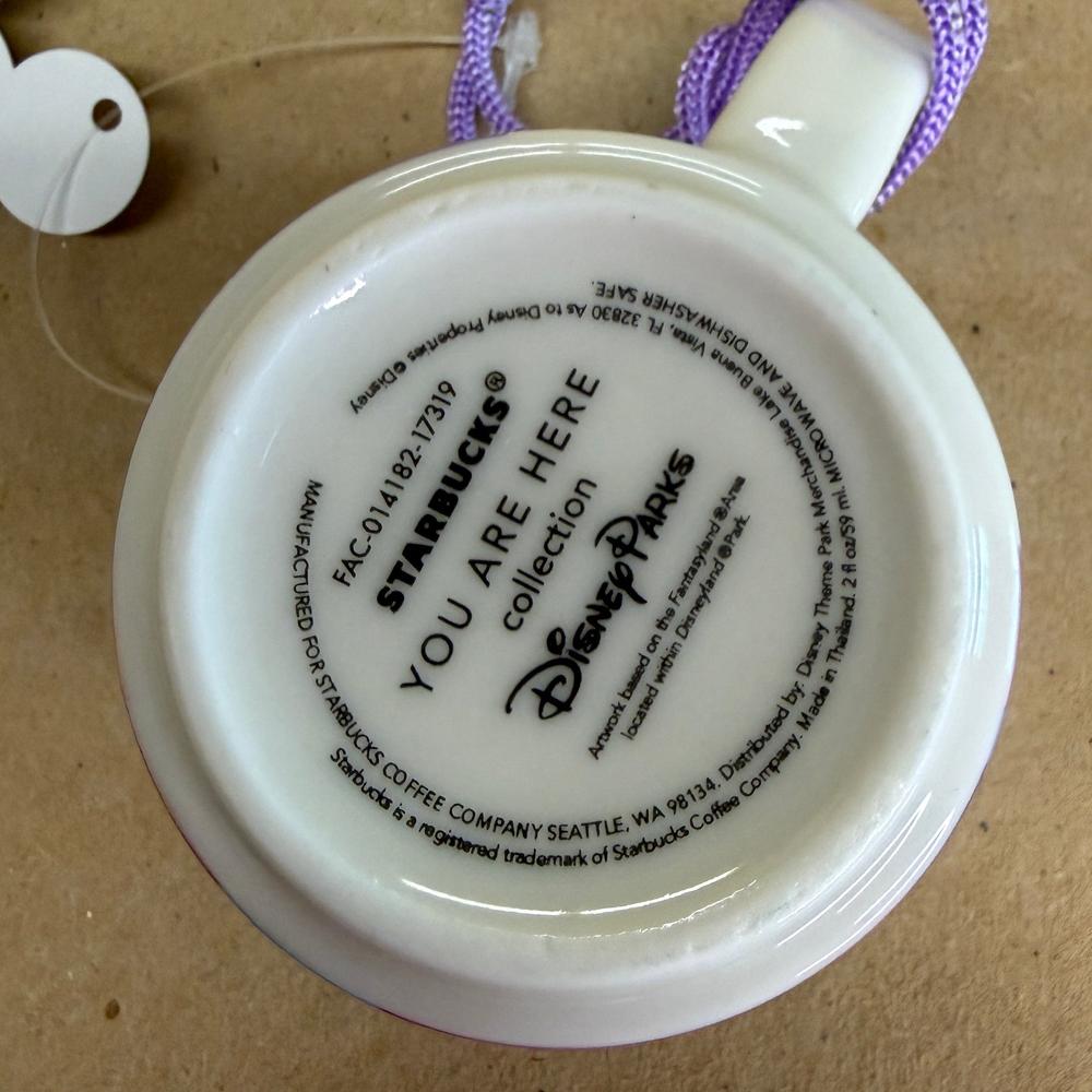 Starbucks You Are Here Disneyland Fantasyland Ornament Mug NIB