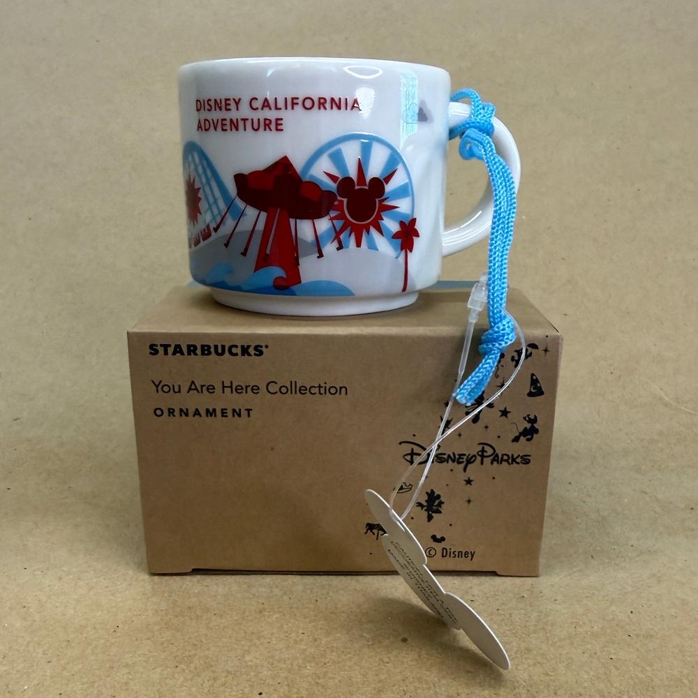 Starbucks You Are Here Disney California Adventure Paradise Pier Ornament Mug NIB
