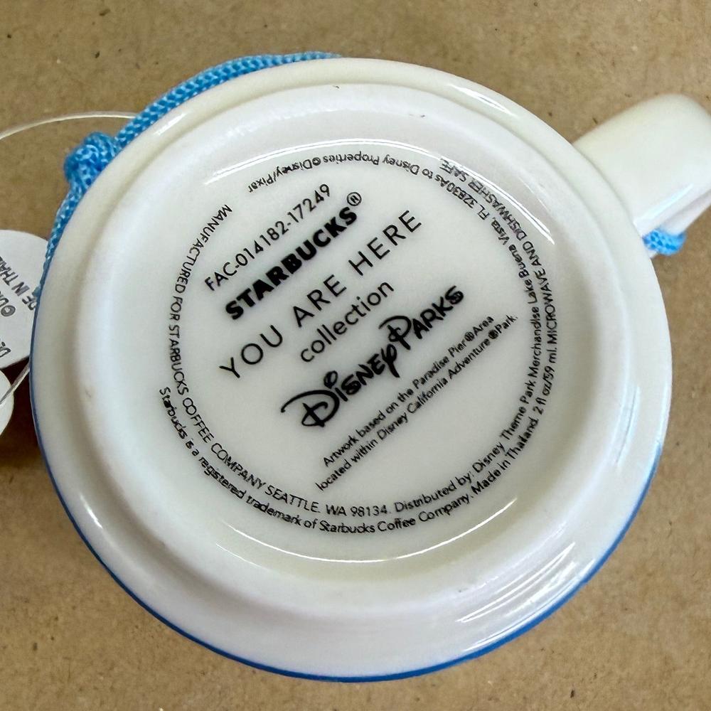 Starbucks You Are Here Disney California Adventure Paradise Pier Ornament Mug NIB