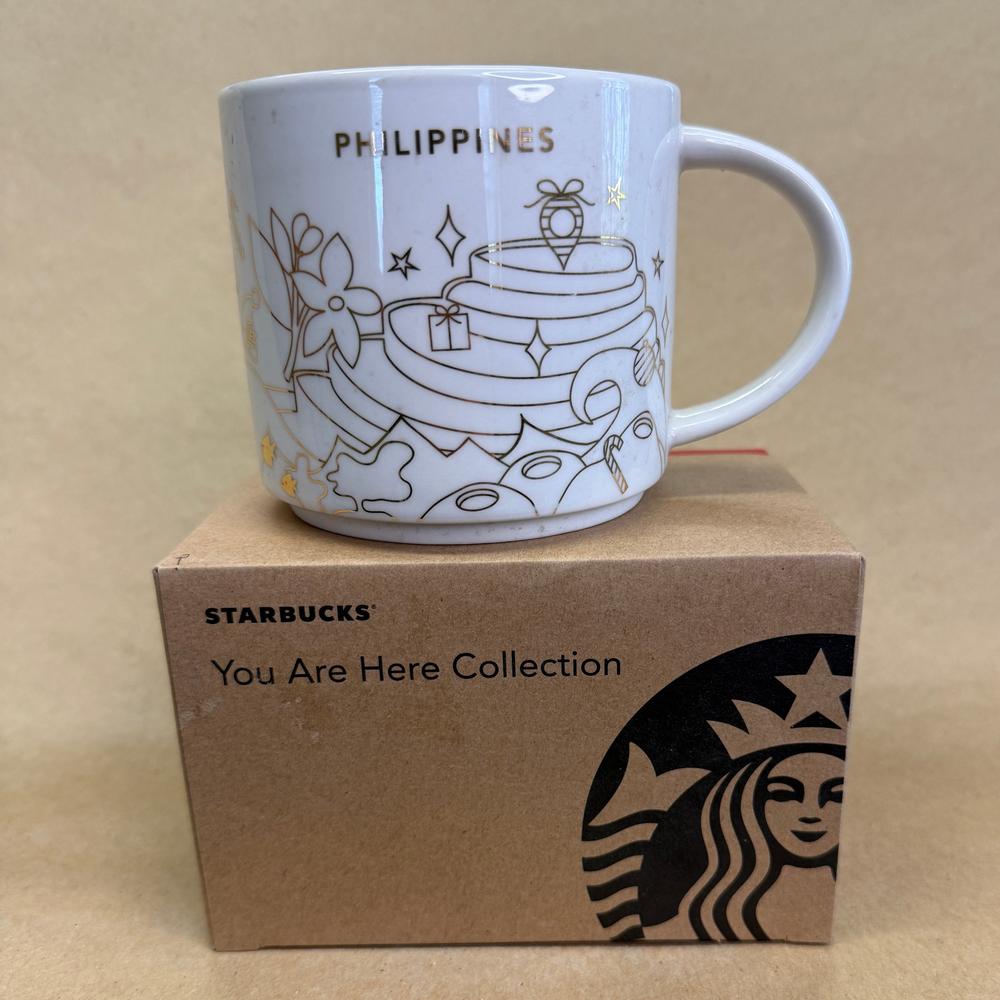Starbucks You Are Here Series Phillipines Gold Holiday Mug NIB-2017