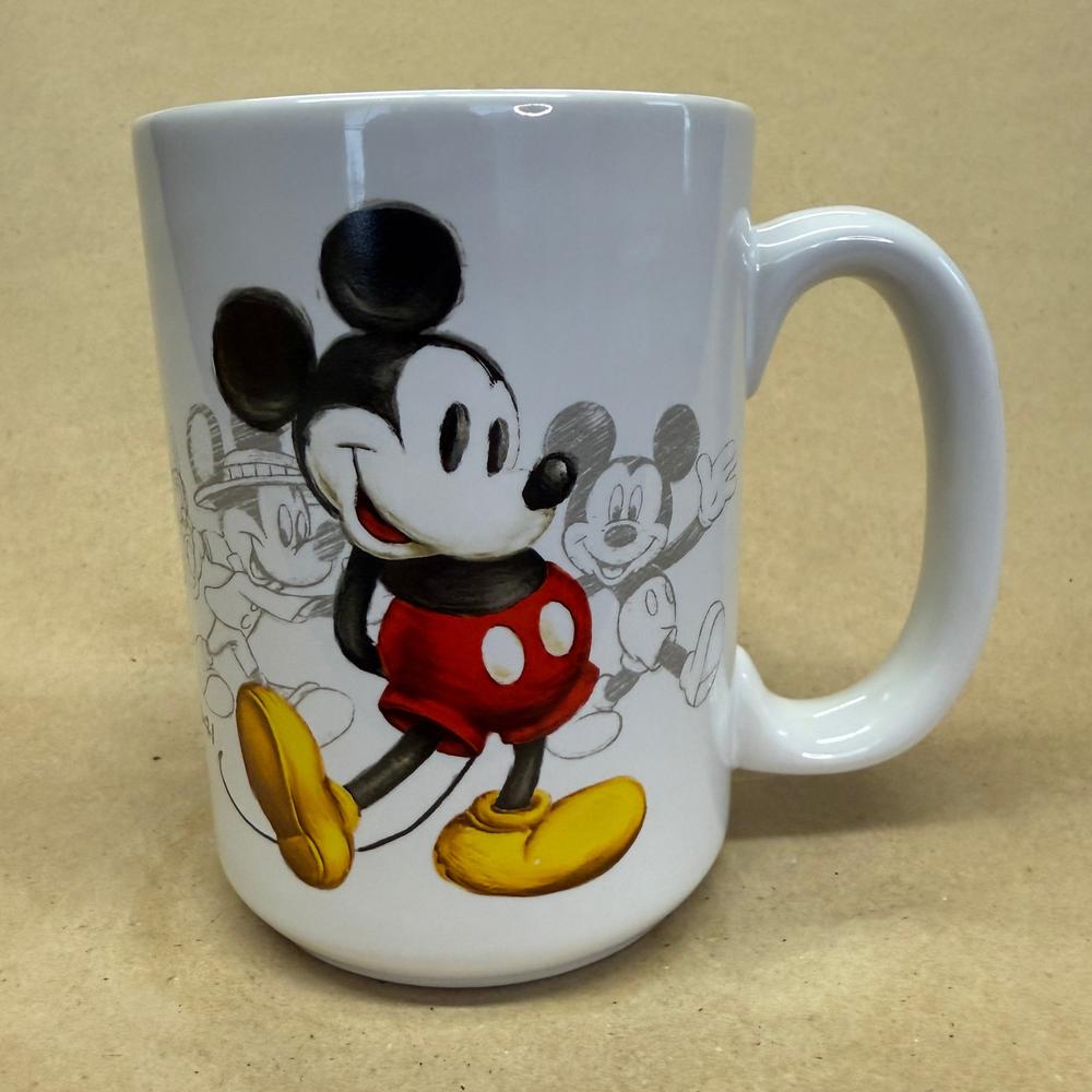 Disney Mickey Mouse Sketch Through the Years Mug-2003