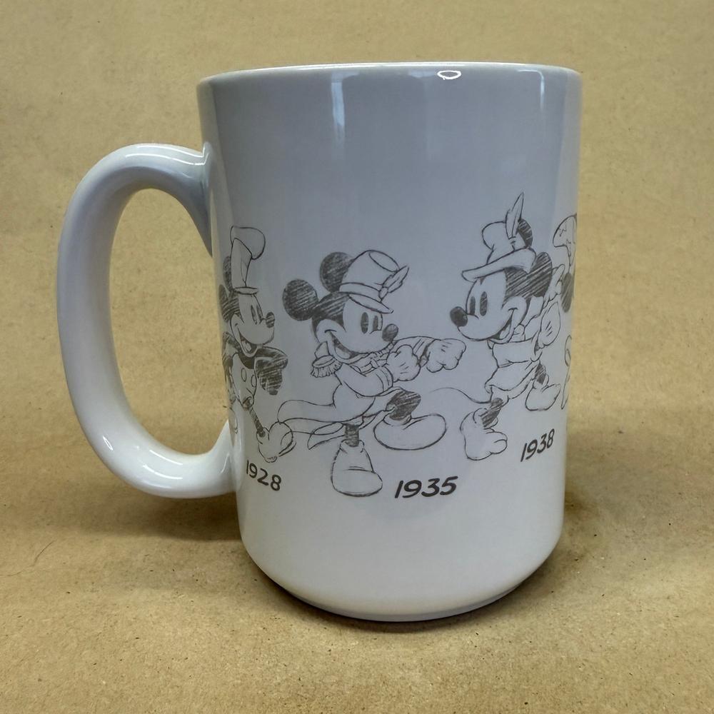 Disney Mickey Mouse Sketch Through the Years Mug-2003