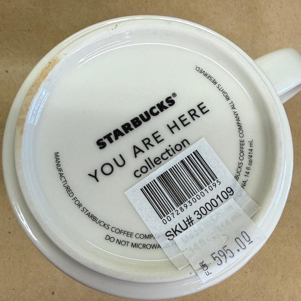 Starbucks You Are Here Series Manila Gold Holiday Mug NIB-2017