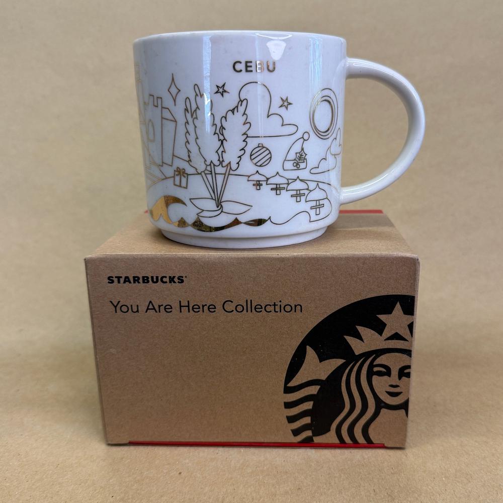 Starbucks You Are Here Series Cebu Gold Holiday Mug NIB-2017