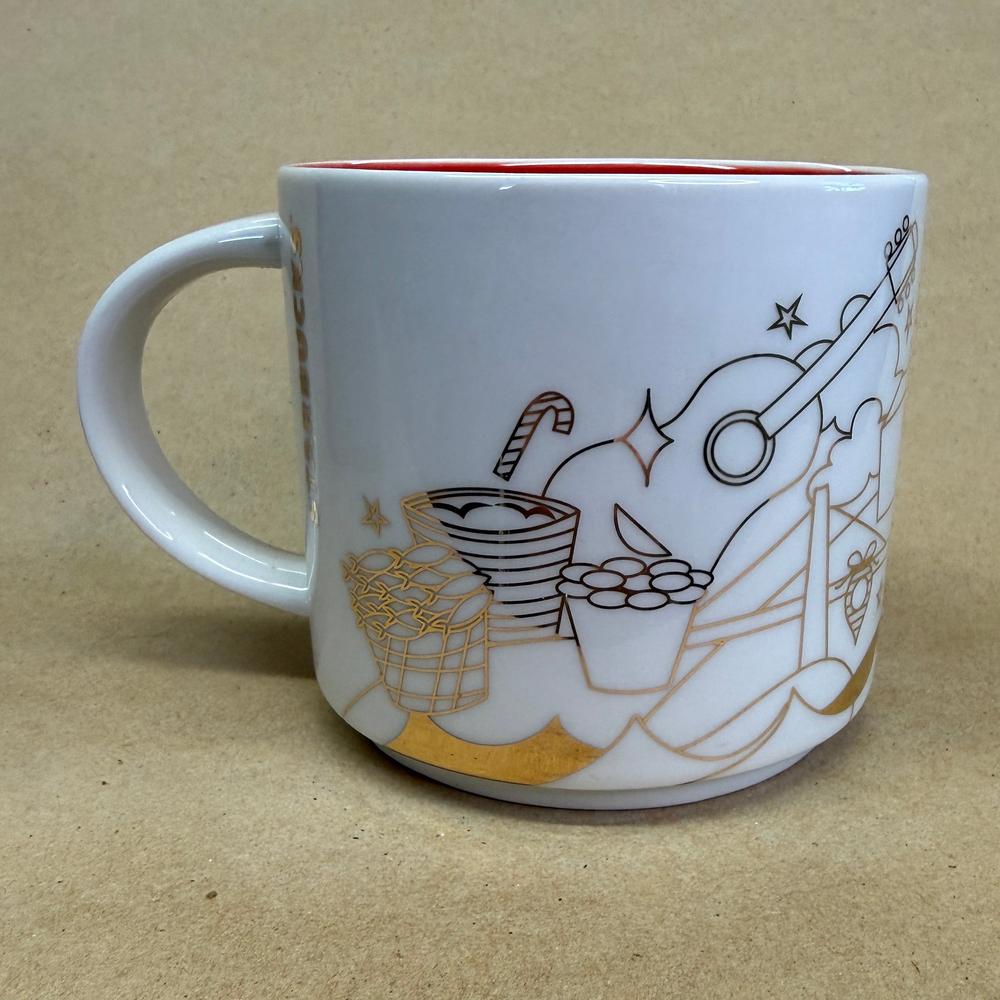 Starbucks You Are Here Series Cebu Gold Holiday Mug NIB-2017