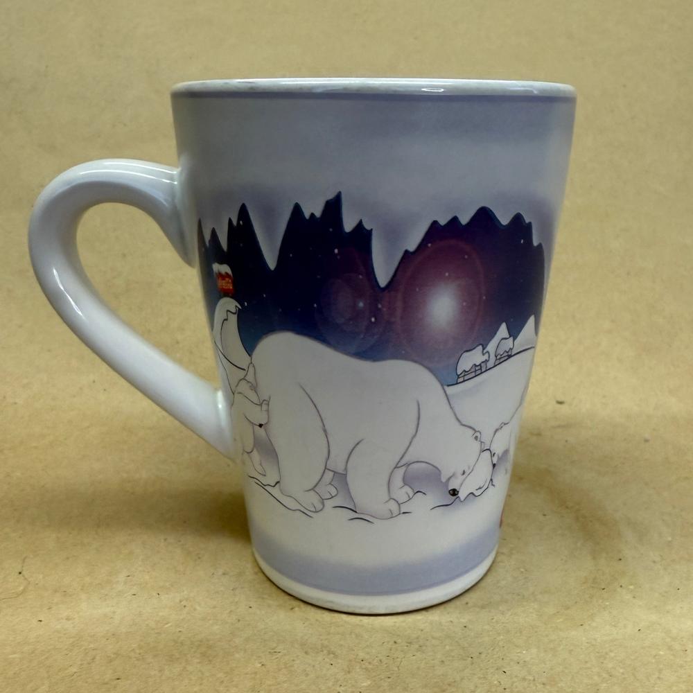 Sakura Coca Cola Polar Bear Building Snowman Mug