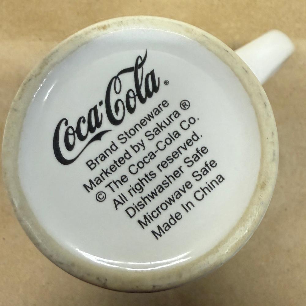 Sakura Coca Cola Polar Bear Building Snowman Mug