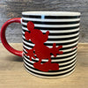 Disney Mickey Mouse Silhouette Stripe Mug