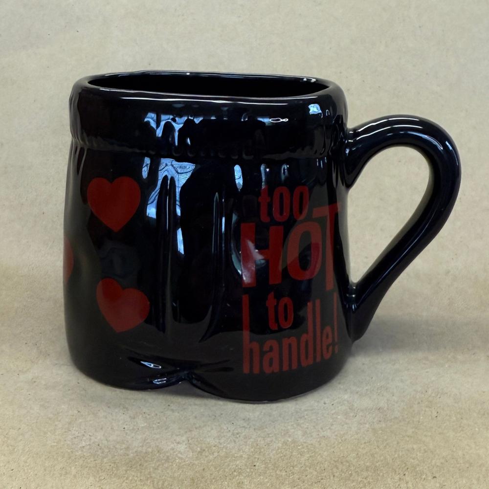 Too Hot to Handle Boxer Shorts Hearts Mug