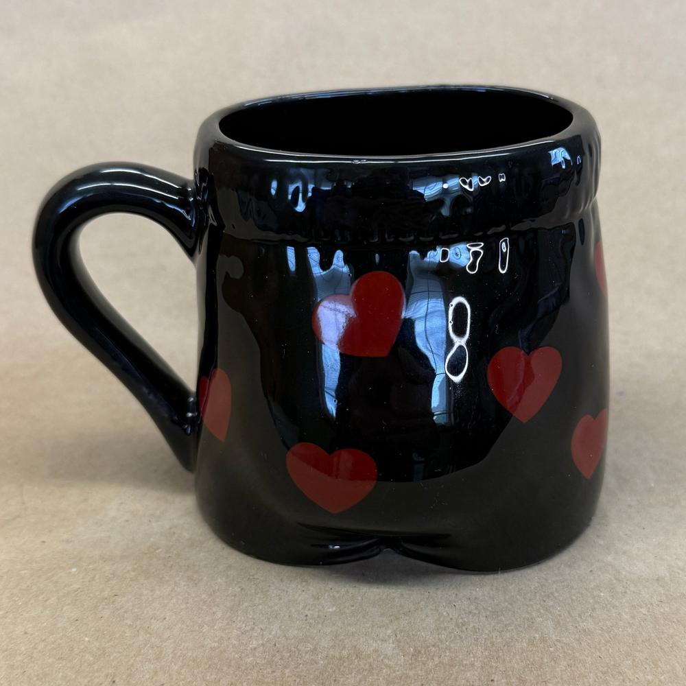 Too Hot to Handle Boxer Shorts Hearts Mug