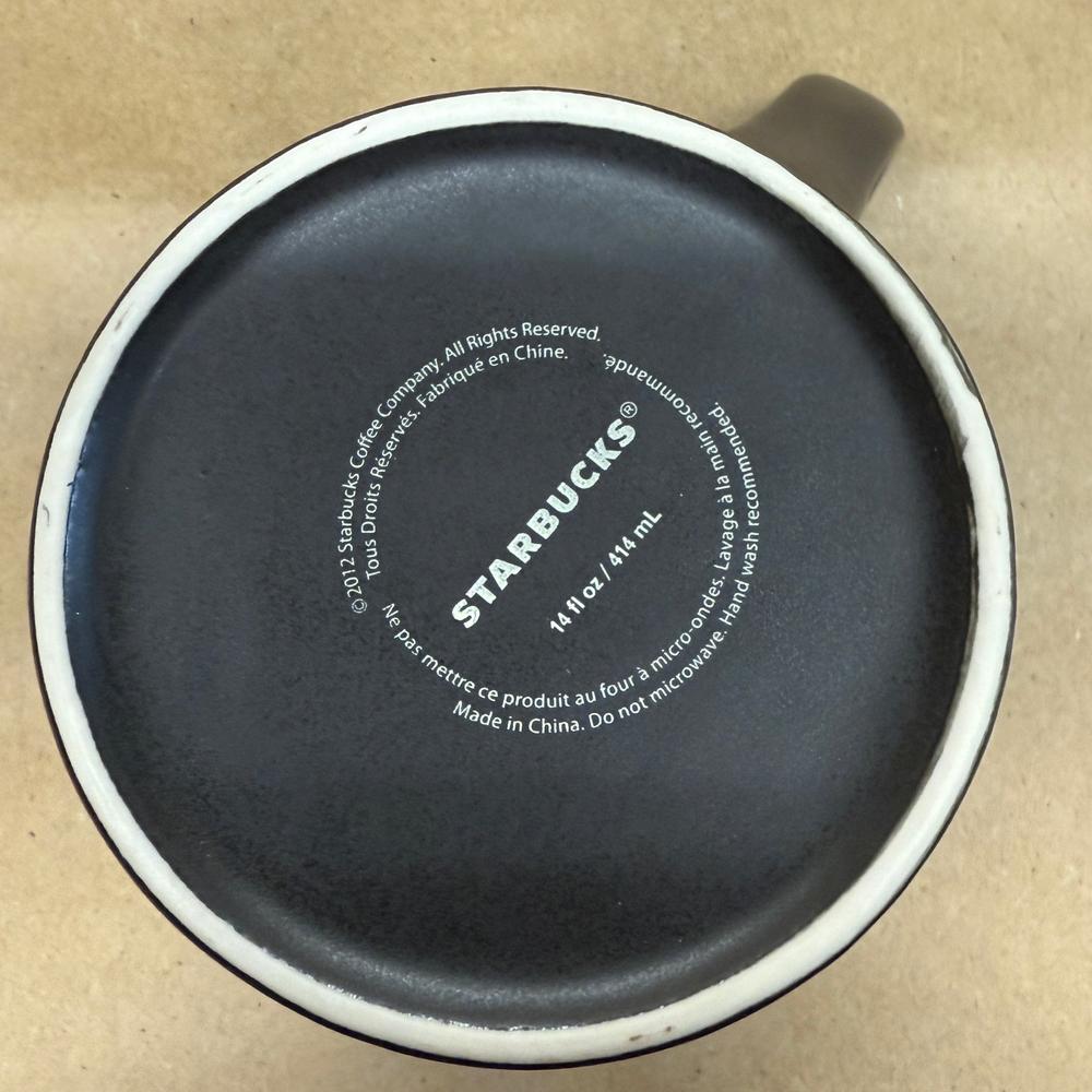 Starbucks Black Matte with Copper Metal Band Est. 1971 Mug-2012