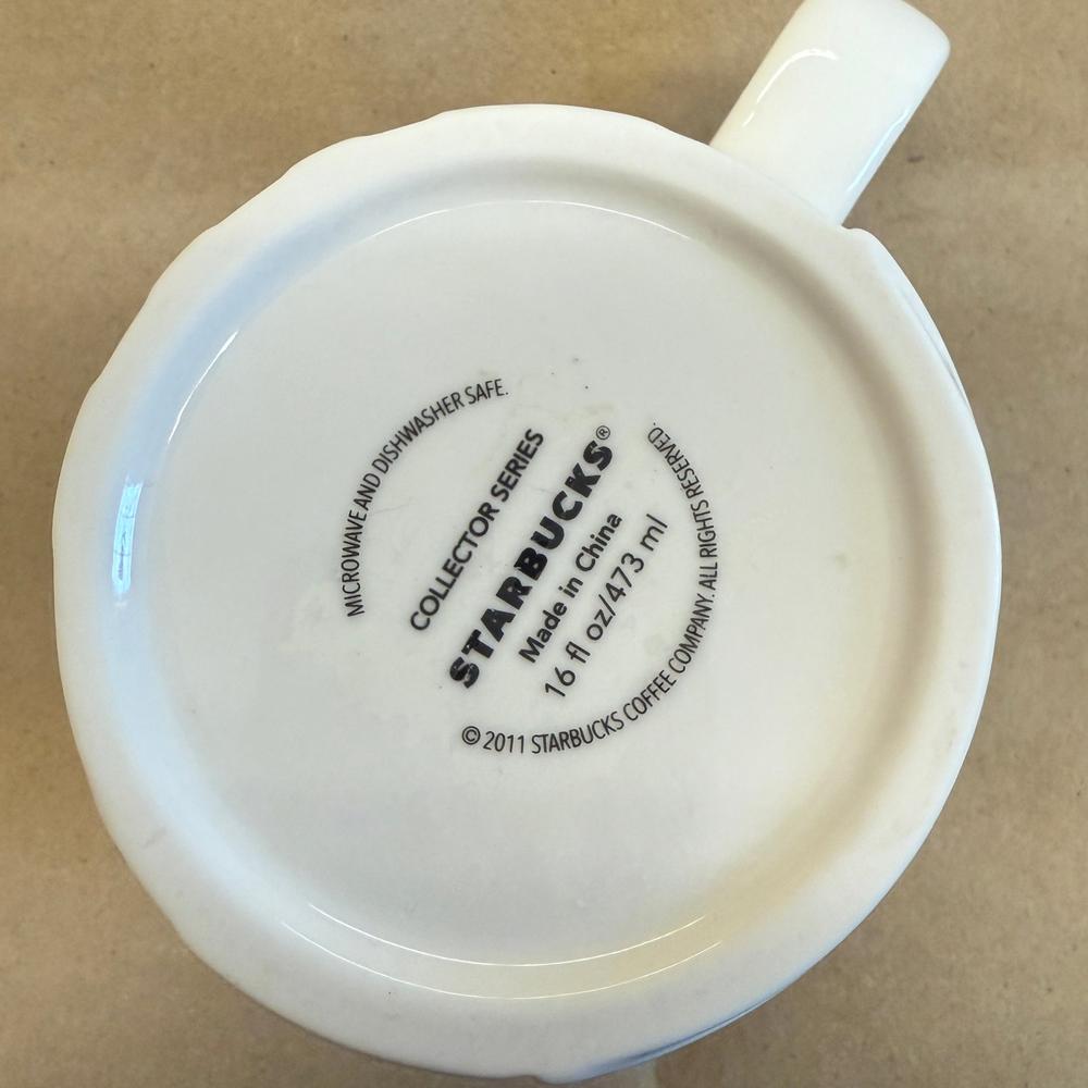 Starbucks Paris Streetlamp 3D Relief Mug-2011