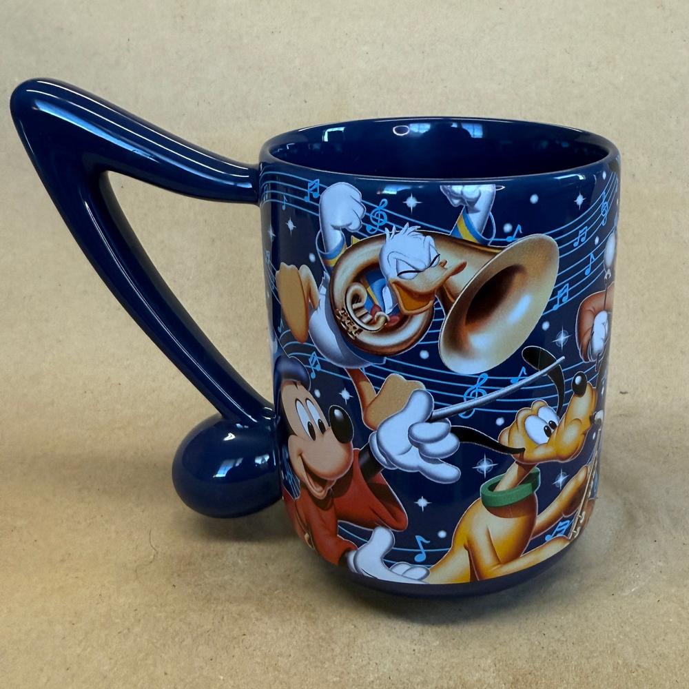 Disney Parks Disney World 2016 Music Note Handle Mug