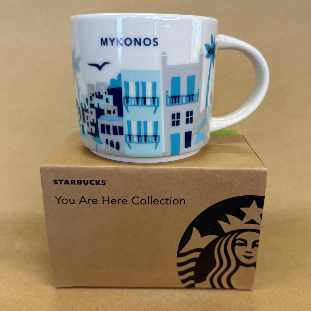 Starbucks You Are Here Series Mykonos Mug NIB-2016