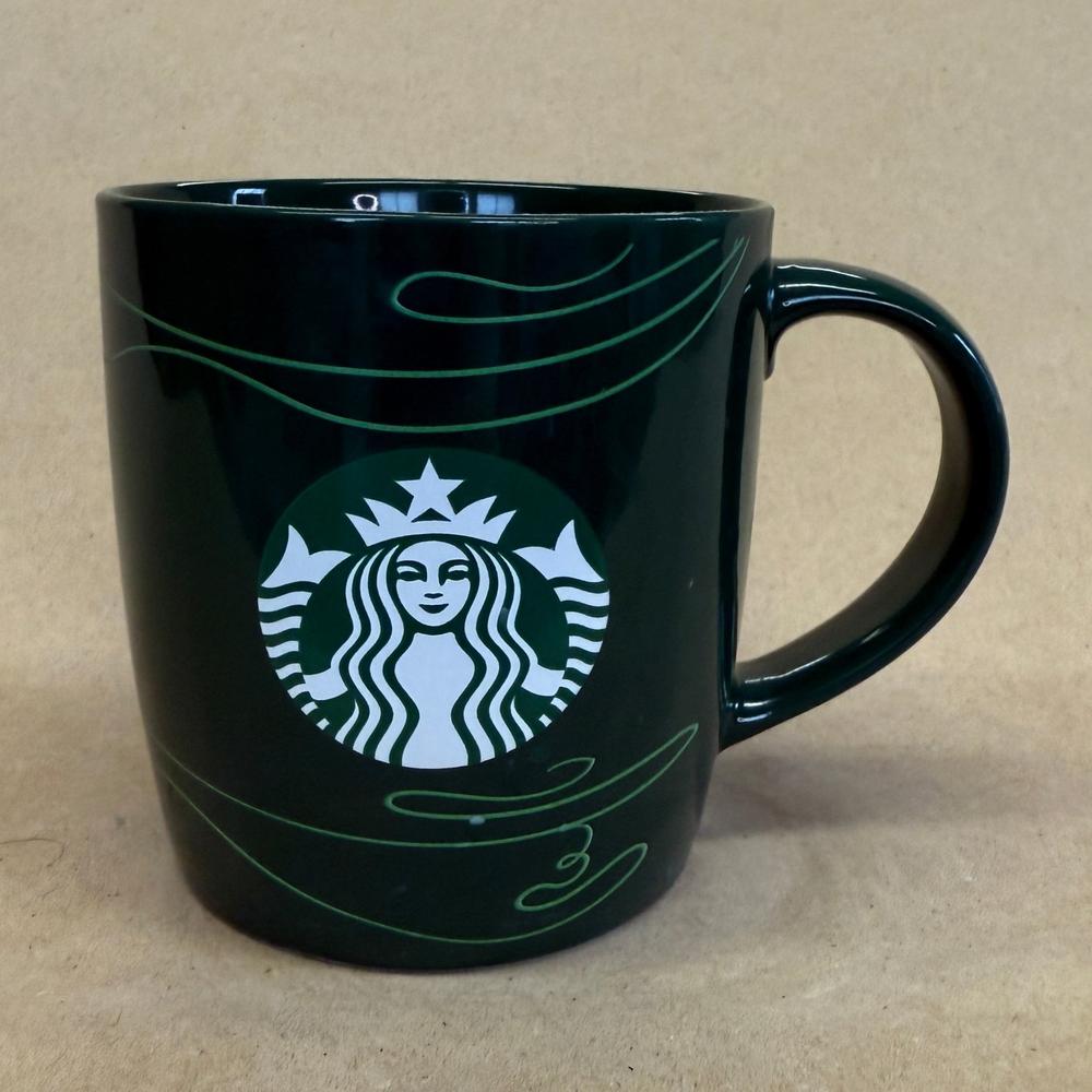 Starbucks Green Siren Holiday Swirl Mug-2020