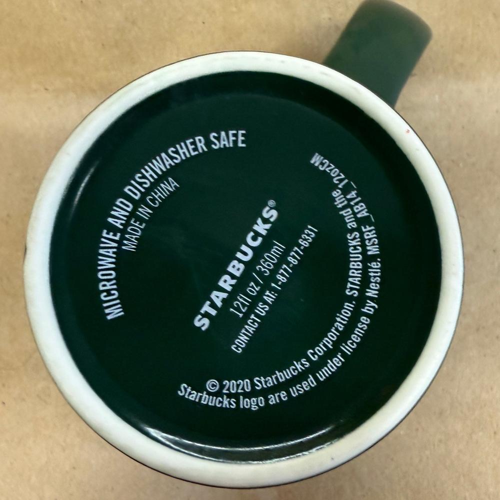 Starbucks Green Siren Holiday Swirl Mug-2020