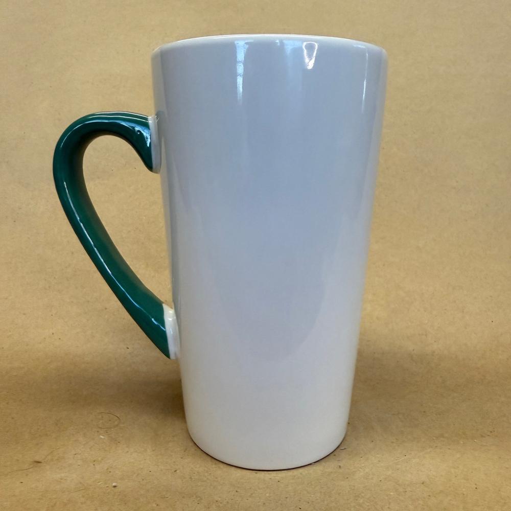 Starbucks Tall White with Green Siren and Handle Mug-2020
