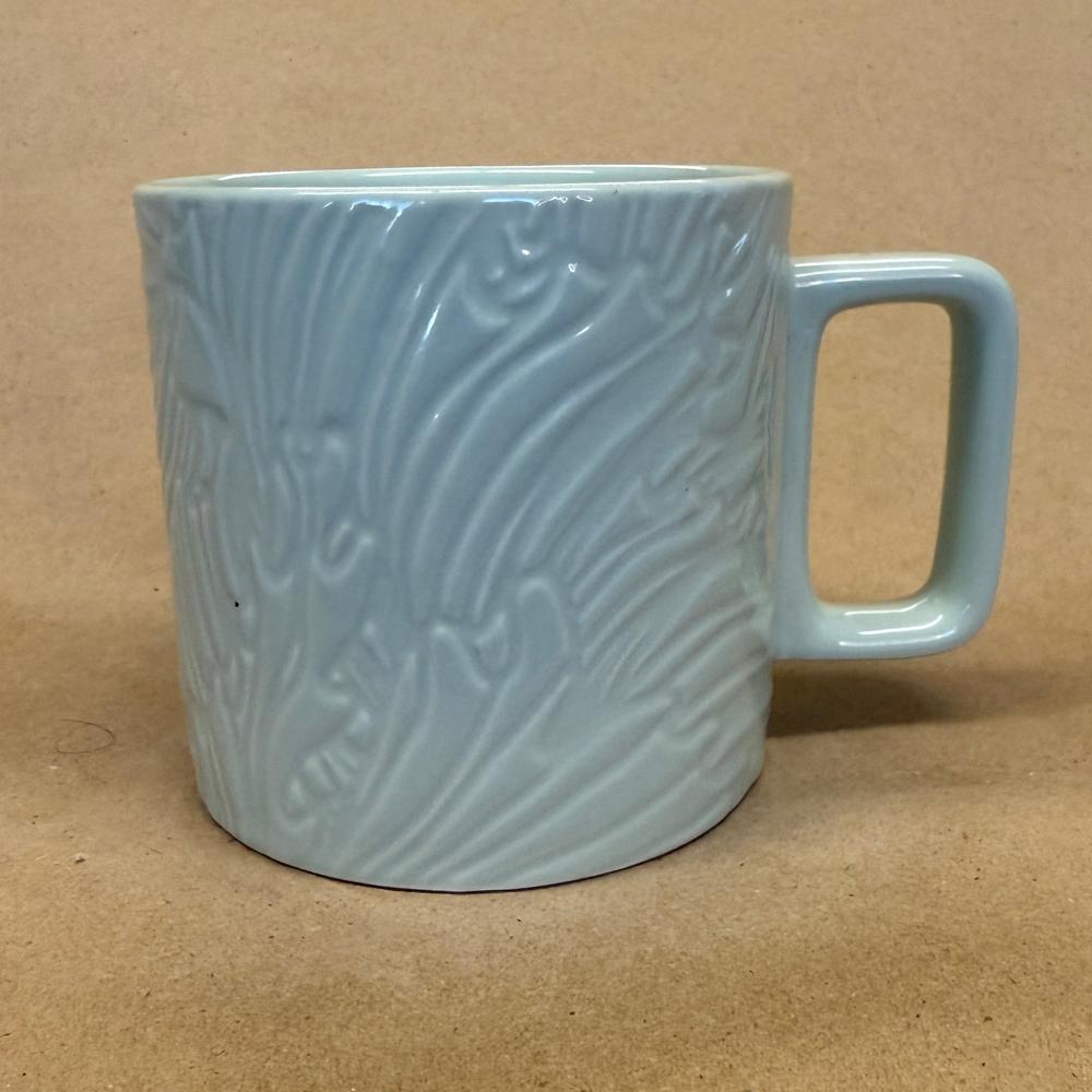 Starbucks Light Mint Green Spring Marble Embossed Mug-2022