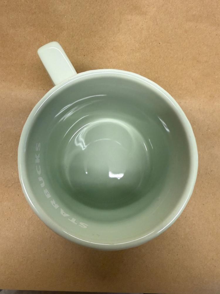Starbucks Light Mint Green Spring Marble Embossed Mug-2022