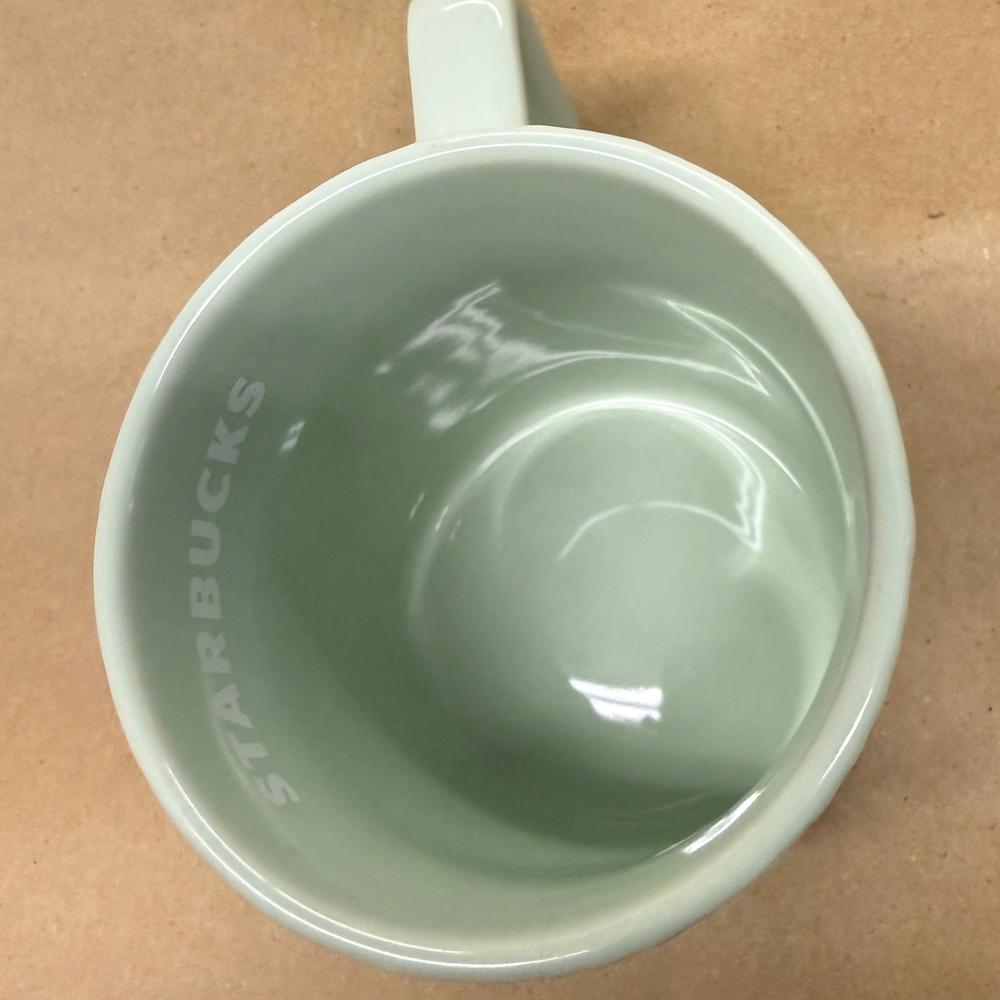 Starbucks Light Mint Green Spring Marble Embossed Mug-2022